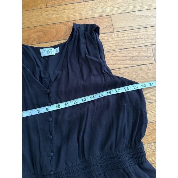 Womens Size 1x Black Terra & Sky Maxi Dress - Picture 4 of 5